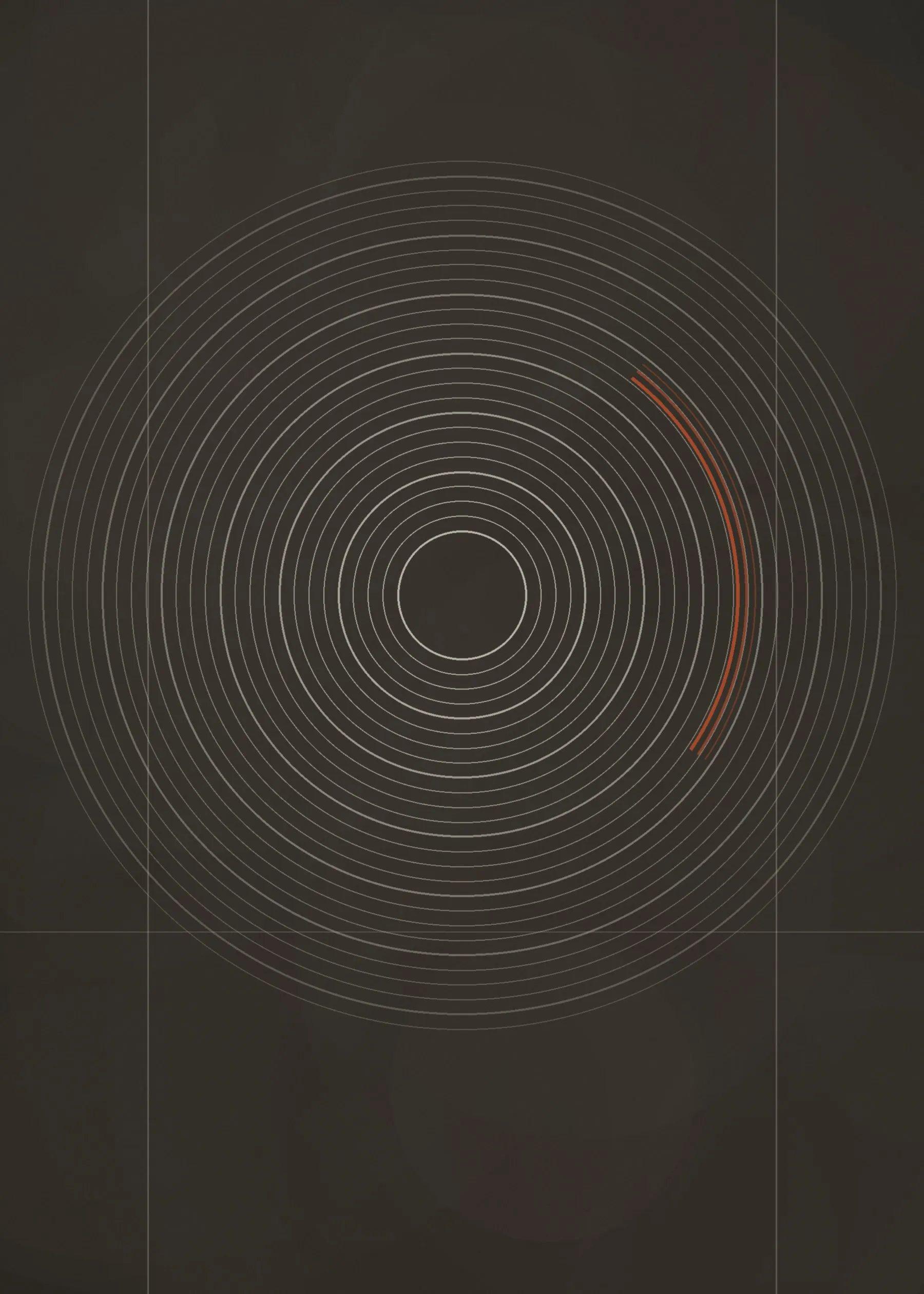 Abstract rendering of a machine spindle seen head-on